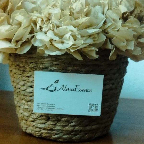 Cesto de flores de café