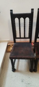Silla castellana antes de la restauración